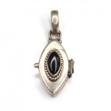Pandant locket oriental - argint si onix - India Pandant locket oriental - argint si onix - India