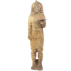 Impozanta statuie egipteana | Faraon | sculptura in lemn - prima jumatate a sec. XX Impozanta statuie egipteana | Faraon | sculptura in lemn - prima jumatate a sec. XX