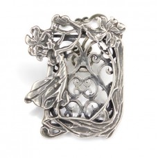 Rama foto miniaturala - stil Art Nouveau - argint - Italia Rama foto miniaturala - stil Art Nouveau - argint - Italia