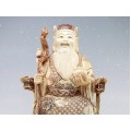 Veche statuetă taoistă - SHOU - os policromat - China cca. 1930
