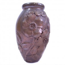 Impozantă vază Art Nouveau - metaloplastie în cupru - Franța cca 1900 Impozantă vază Art Nouveau - metaloplastie în cupru - Franța cca 1900