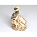 Netsuke sculptat in fildes natural - perioada Meiji - Japonia