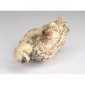 Netsuke sculptat in fildes natural - perioada Meiji - Japonia