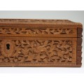 Casetă pentru bijuterii sau țigarete | VISNU |  lemn de santal - Bristish Raj 