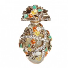 Colier cu pandant Fabergé - argint emailat & citrin - colectia Heritage Colier cu pandant Fabergé - argint emailat & citrin - colectia Heritage