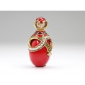 Pandant Fabergé decorat cu jasp rosu - argint emailat & aurit - colectia Heritage