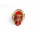 Pandant Fabergé decorat cu jasp rosu - argint emailat & aurit - colectia Heritage