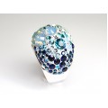 Opulent inel cocktail Swarovski - Chic Multi Blue - Austria