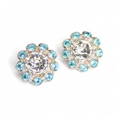 Cercei Christian Dior - clips - cristale Swarovski - anii '80