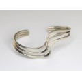 Elegantă brățară Contemporary  | Silver Waves | atelier Bailey's - Mexic