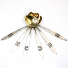 Set de lingurite demitasse - argint - atelier sovietic - Tallinn anii '70