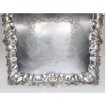 Tavă-platou pentru aperitive, din argint | Neo-baroc | atelier spaniol. cca. 1940