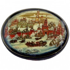 Casetă pentru bijuterii - Kremlinul din Moscova -  papier mâché & lacquer - Zhukov Anatoliy - Rusia Casetă pentru bijuterii - Kremlinul din Moscova -  papier mâché & lacquer - Zhukov Anatoliy - Rusia