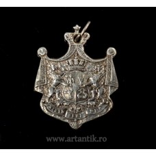 RAR : pandant Carol I Rege al Romaniei. cca 1883. argint