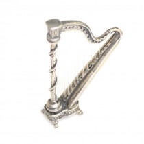 Miniatura din argint - Harpa Renaissance - atelier italian
