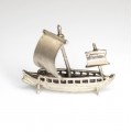 Miniatura din argint - Galeon - atelier italian