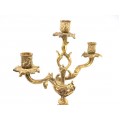 Pereche de sfesnice - maniera Louis XV - bronz patinat - cca 1900 Franta