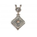 Rafinat accesoriu victorian pentru ceas de buzunar - Watch Fob - argint - cca 1880