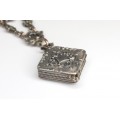 Rafinat accesoriu victorian pentru ceas de buzunar - Watch Fob - argint - cca 1880