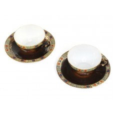 Rafinat set tête-à-tête pentru servirea ceaiului - atelier Moritz Zdekauer-Altrohlau