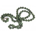 Vechi colier de jad nefrit - en cabochon | 77 cm |  China cca.1920