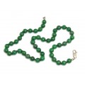 Vechi colier cu anturaje de jad verde natural - en cabochon - China