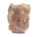 Vechi pot Bitong pentru pensule de caligrafie - Burl Wood - China sec. XIX