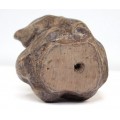 Vechi pot Bitong pentru pensule de caligrafie - Burl Wood - China sec. XIX