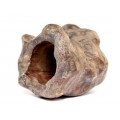 Vechi pot Bitong pentru pensule de caligrafie - Burl Wood - China sec. XIX