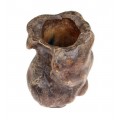 Vechi pot Bitong pentru pensule de caligrafie - Burl Wood - China sec. XIX