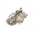 Veche broșă din argint filigranat | Fluture | - Italia cca.1930