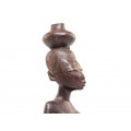 Statueta decorativa africana - femeie Bobo - lemn de abanos - Burkina Faso