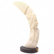 Statuetă africană - Yoruba - sculptură în colț de facocer - Nigeria Statuetă africană - Yoruba - sculptură în colț de facocer - Nigeria