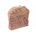 Inedită casetă indiană pentru țigarete - sculptură în lemn de Sheesham