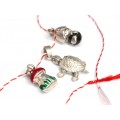 Pandantive charm din argint emailat | puișor Calimero, broască țestoasă & cuipercuță | Italia