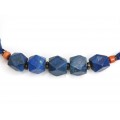 Vechi colier tribal turkmen - lapis, coral natural & chihlimbar faux - Afganistan