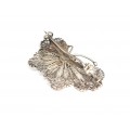 Veche broșă din argint filigranat | Fluture | anii '30 - perioada Fascio - Italia