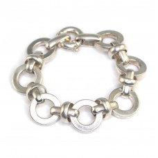 Impresionantă brățară modernistă chainmaille | argint  | Franța