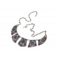 Opulent colier egiptean | argint & lapis lazuli | cca.1930