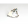 Spectaculos inel futurist | argint & acvamarin | Statele Unite