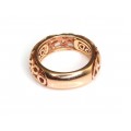 Elegant inel-verighetă Paisley | argint placat cu aur roz | atelier Pesavento - Italia