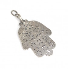 Veche amuletă Khamsa - Hamesh | manufactură în argint | Tunisia cca.1920