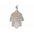 Veche amuletă Khamsa - Hamesh | manufactură în argint | Tunisia cca.1920