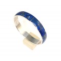 Brățară " bangle " peruviană | argint 950 & Lapis lazuli | cca. 1970