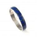 Brățară " bangle " peruviană | argint 950 & Lapis lazuli | cca. 1970