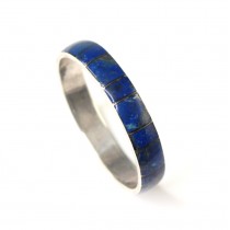 Brățară " bangle " peruviană | argint 950 & Lapis lazuli | cca. 1970