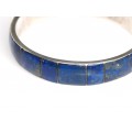 Brățară " bangle " peruviană | argint 950 & Lapis lazuli | cca. 1970