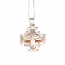 Colier cu pandant " Crucea Ierusalim " | argint | Israel