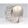 Elegantă bombonieră Art Deco | argint & cristal | atelier spaniol cca.1930