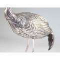 Impresionantă piesă decorativă pentru centru de masă | Egretă | argint de atelier Pasgorcy - Spania
